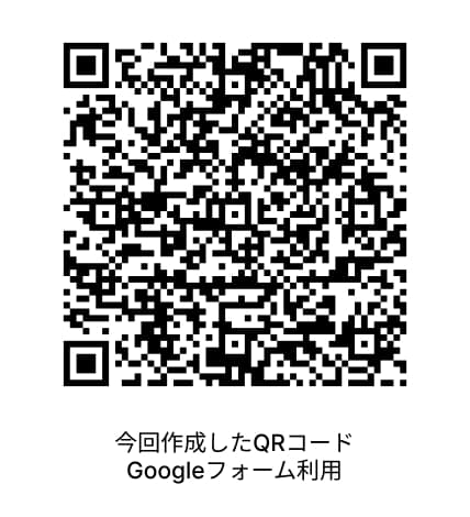 今回作成したQRコード